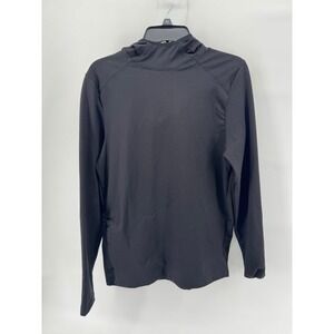 Xersion Mens Black Long Sleeve Hoodie Performance Athletic Top Size S